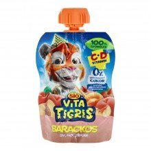 Sió vitatigris gyümölcspüré barack 100% 90g