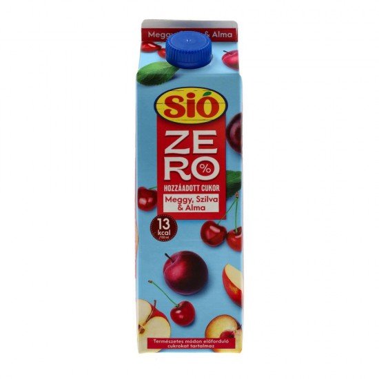 Sió zero gyümölcslé meggy-szilva-alma 1000ml