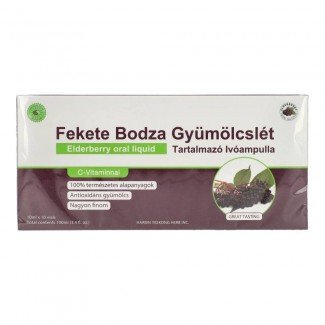Sun moon ivóampulla fekete bodza 100ml