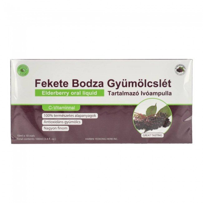 Sun moon ivóampulla fekete bodza 100ml