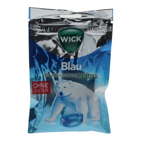 Wick mentolos torokcukor cukormentes 72g