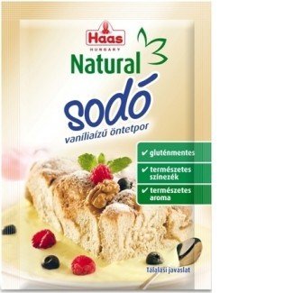 Haas natural sodó vanília ízű öntetpor 15g