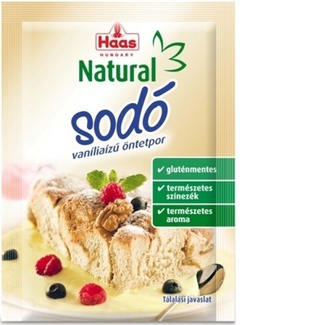 Haas natural sodó vanília ízű öntetpor 15g