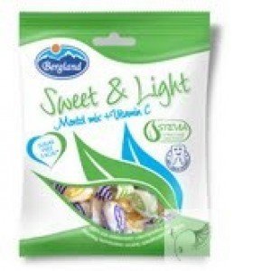 Bergland Cukorka Mentolos Steviával 60 g