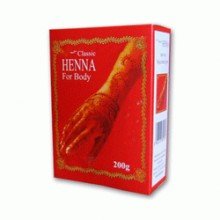 Classic henna test-És hajszínező por 200g 