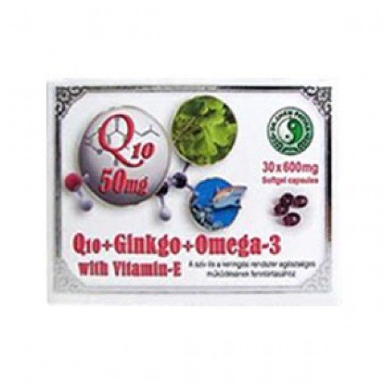 Dr.Chen q-10+Ginkgo+Omega3 kapszula 30db