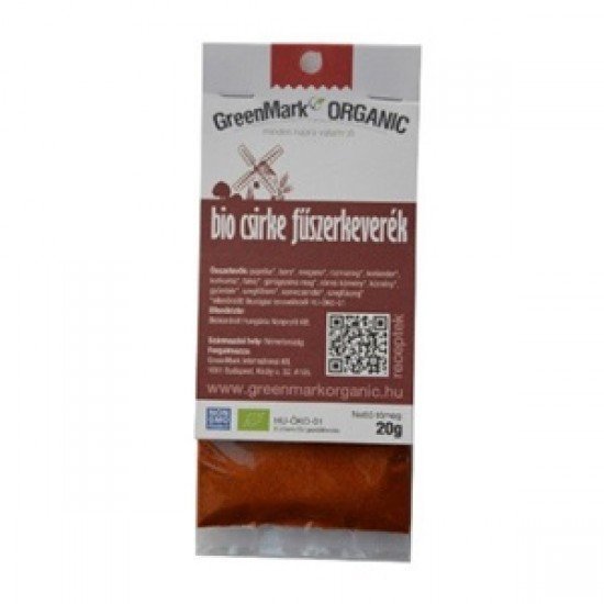 Greenmark bio fűszer csirke 20g 