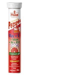 Haas pezsgőtabletta vas+C 20db