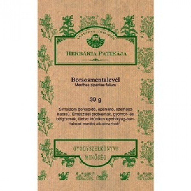 Herbária borsosmentalevél tea 30g Herbária borsosmentalevél tea 30g