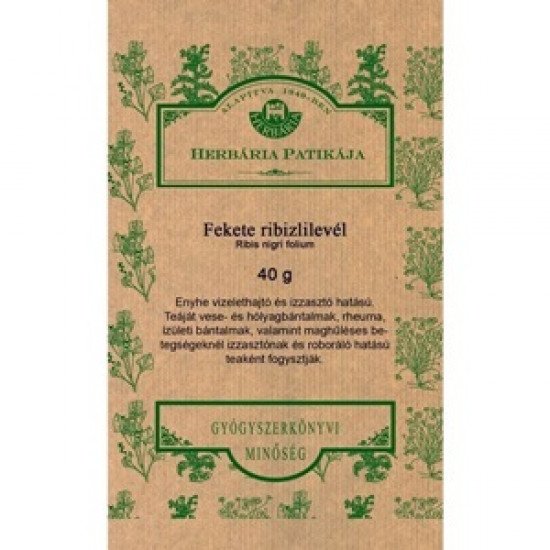 Herbária fekete ribizlilevél 40g 