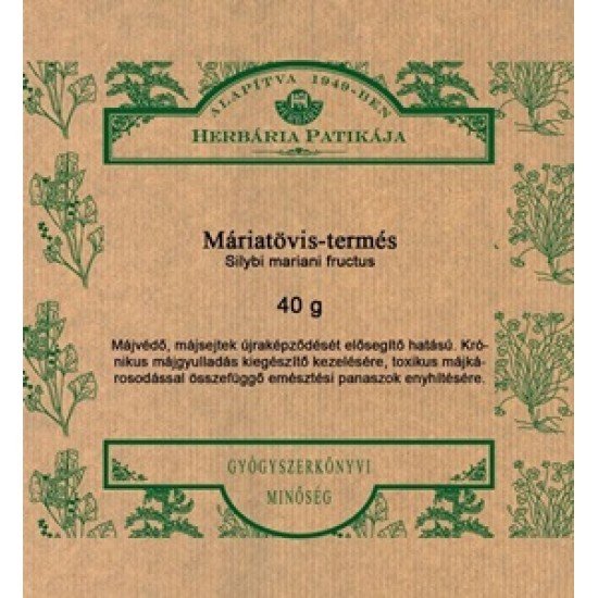 Herbária máriatövistermés tea 40g 