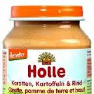 Holle bio bébiétel sárgarépa-Burgonya-Marhahús 190g 