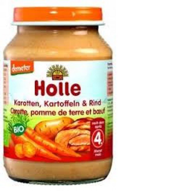 Holle bio bébiétel sárgarépa-Burgonya-Marhahús 190g 