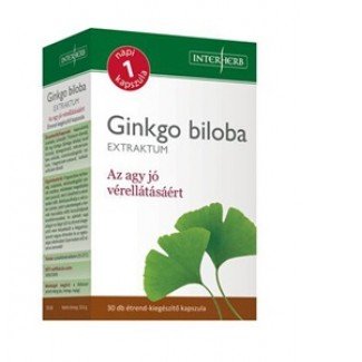 Interherb ginkgo biloba kapszula 30db
