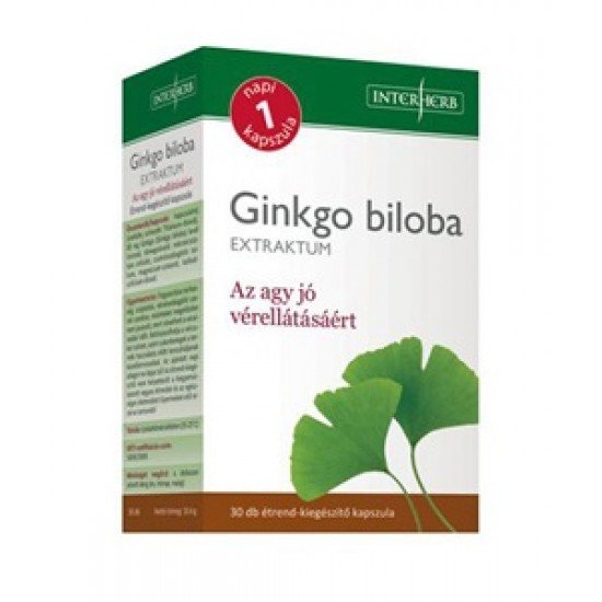 Interherb ginkgo biloba kapszula 30db