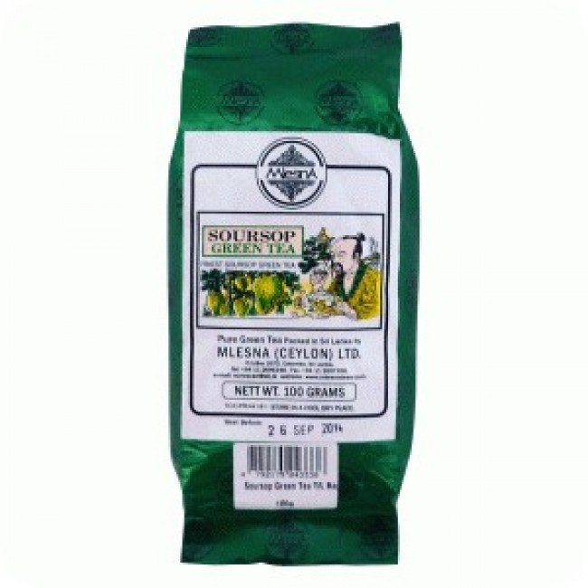 Mlesna szálas zöld tea soursop 100g Mlesna szálas zöld tea soursop 100g