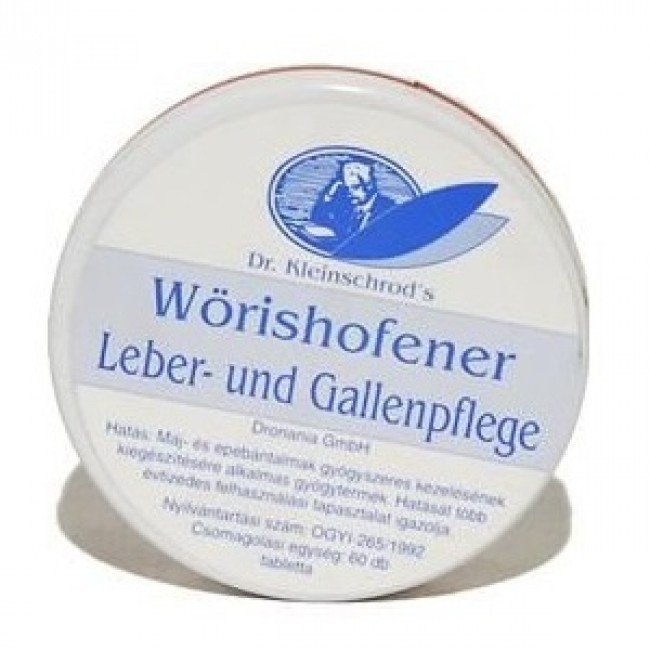 Dr. Kleinschrod s Wörishofener Leber-Undgallenpflege tabletta 60db Dr. Kleinschrod s Wörishofener Leber-Undgallenpflege tabletta 60db