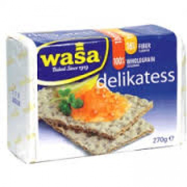 Wasa ropogós kenyérke delikatess 275g 