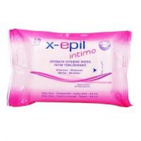 X-Epil intim törlőkendő 20db