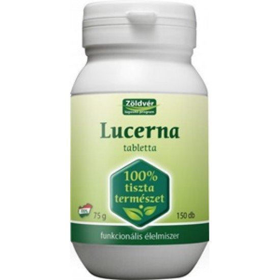 Zöldvér 100%-os lucerna tabletta 150db