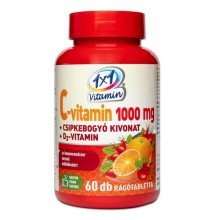 1x1 vitaday c-d3-vitamin+csipkebogyó rágótabletta 60db