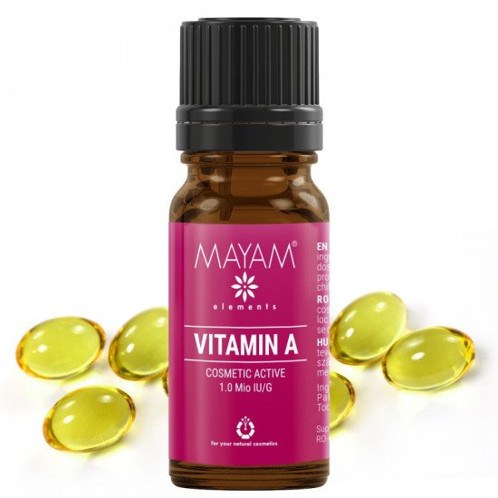 Mayam A vitamin (retinyl palmitate) kozmetikai tisztaságú 10ml Mayam A vitamin (retinyl palmitate) kozmetikai tisztaságú 10ml