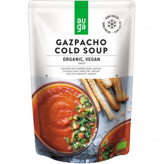 Auga bio vegan gazpacho hideg leves 400g