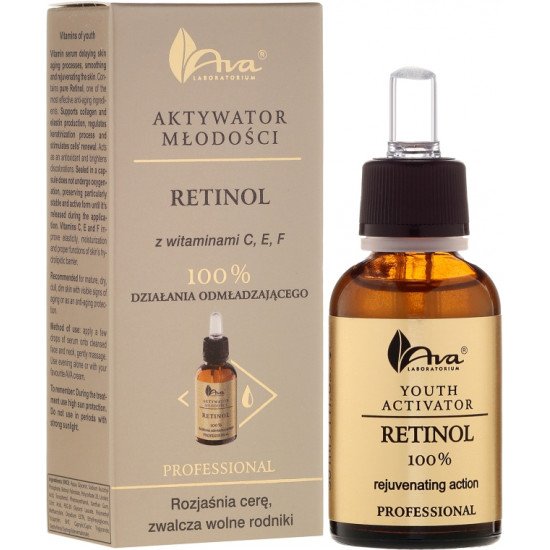 Ava tiszta retinol ránctalanító ampulla c+e+f vitaminnal 30ml