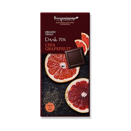 Benjamissimo bio csoki ét chia+grapefruit 70g