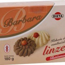 Barbara gluténmentes kakaós-Vaníliás linzer 150g 