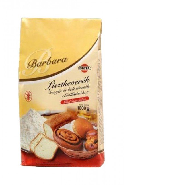 Barbara gluténmentes lisztkeverék kenyérhez 1000g 