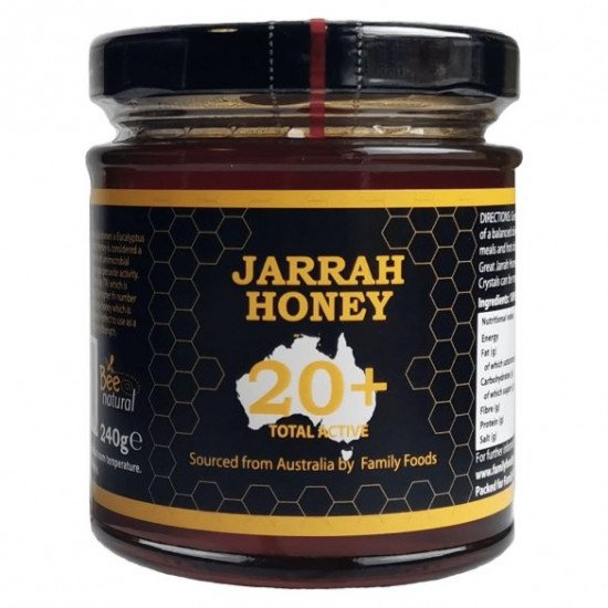 Bee Natural jarrah méz 20+ 240g Bee Natural jarrah méz 20+ 240g