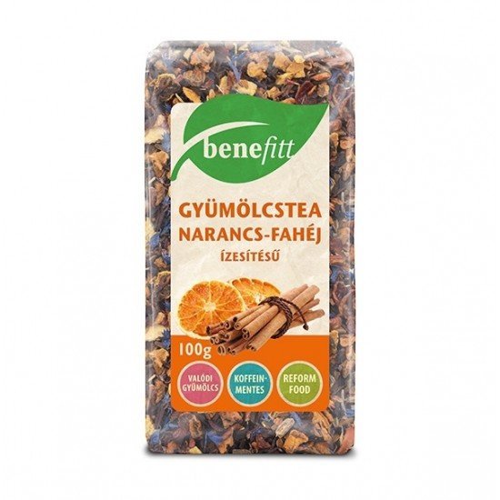 Benefitt gyümölcstea narancs-fahéj ízesítésű 100g