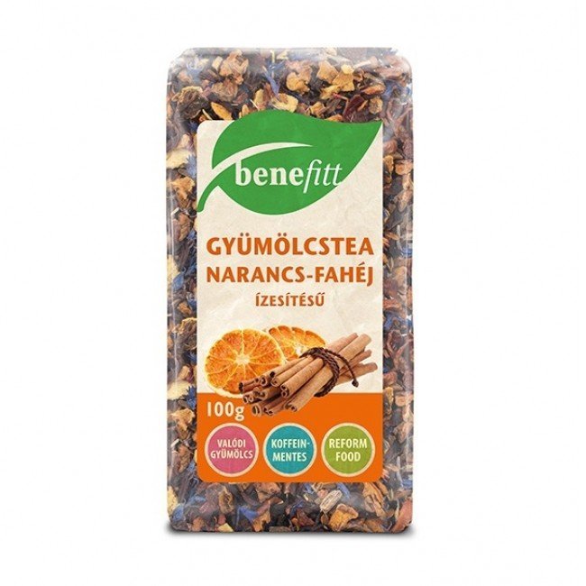 Benefitt gyümölcstea narancs-fahéj ízesítésű 100g