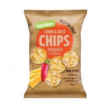 Benlian food kukorica és barnarizs chips jalapeno-sajt 50g