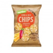 Benlian food kukorica és barnarizs chips jalapeno-sajt 50g