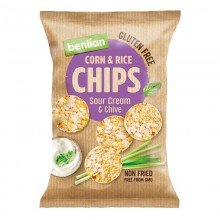 Benlian food kukorica és barnarizs chips tejföl-snidling 50g