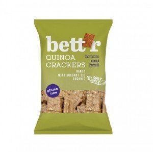 Bett'r bio quinoa kréker paradicsomos gm 100g Bett'r bio quinoa kréker paradicsomos gm 100g