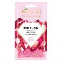 Bielenda Crystal Glow Red Rubin tápláló - ragyogást adó arcmaszk 8g