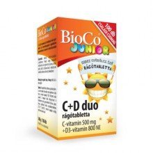 Bioco c+d duo junior rágótabletta 100db