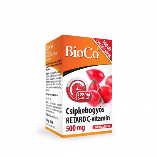 Bioco csipkebogyó c-vitamin retard 500mg 100db