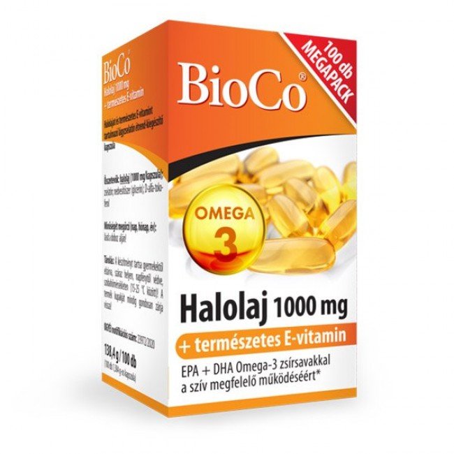 Bioco halolaj 1000mg kapszula 100db Bioco halolaj 1000mg kapszula 100db