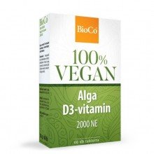 Bioco vegán alga d3-vitamin 2000ne tabletta 60db