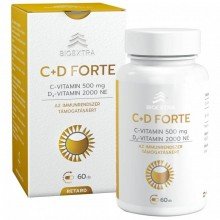 Bioextra c-vitamin+d forte kapszula 60db