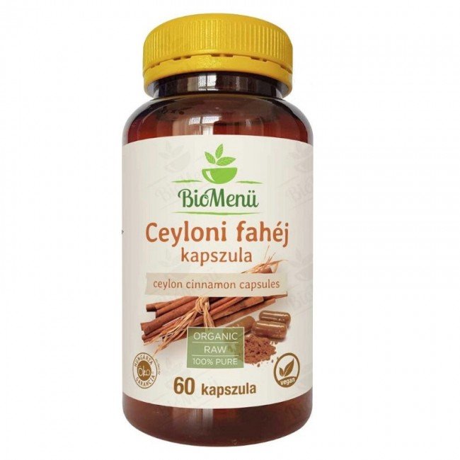 Biomenü bio ceyloni fahéj kapszula 60db Biomenü bio ceyloni fahéj kapszula 60db