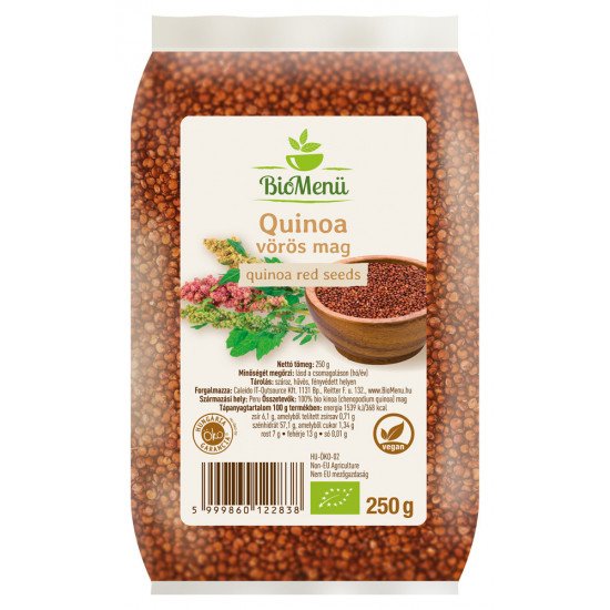 BioMenü BIO QUINOA vörös mag 250g BioMenü BIO QUINOA vörös mag 250g