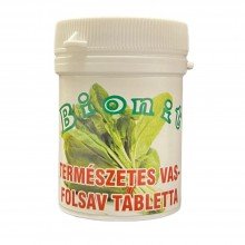 Bionit természetes vas-folsav tabletta 70db