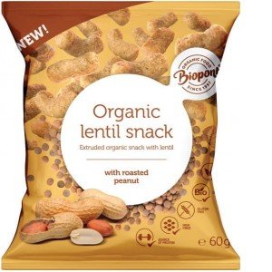 Biopont bio extrudált lencse földimogyoró 60g Biopont bio extrudált lencse földimogyoró 60g