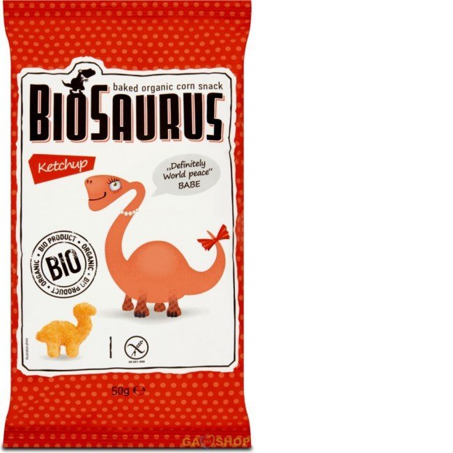 Biopont biosaurus kukoricasnack ketchup 50g 