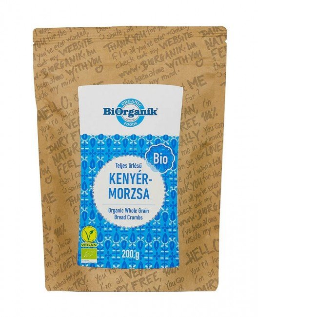 Biorganik bio kenyérmorzsa teljes kiőrlésű 200g